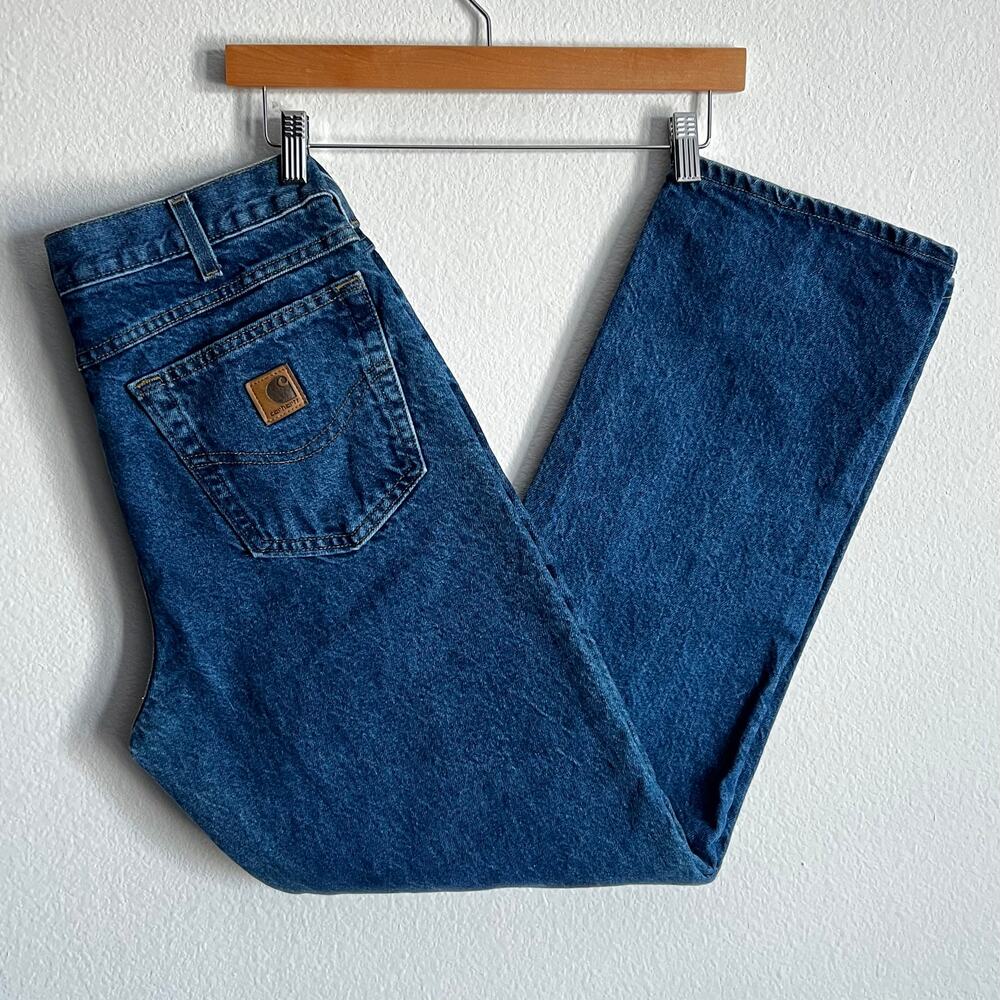 Carhartt B160 DST blue denim work wear carpenter pants
